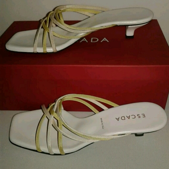 ESCADA Women's Sandal Slip On Heels Size 7.5 - Picture 4 of 8